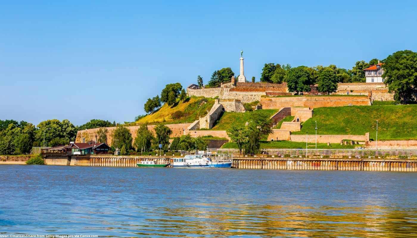 Kalemegdan Beograd sa reke